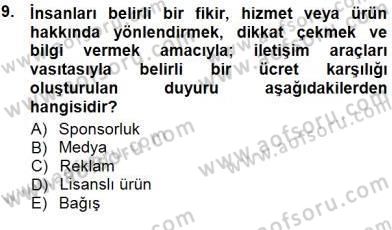 Spor Tesis İşletmesi ve Saha Malzeme Bilgisi Dersi 2012 - 2013 Yılı (Final) Dönem Sonu Sınav Soruları 9. Soru