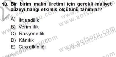Spor Tesis İşletmesi ve Saha Malzeme Bilgisi Dersi Ara Sınavı Deneme Sınav Soruları 10. Soru