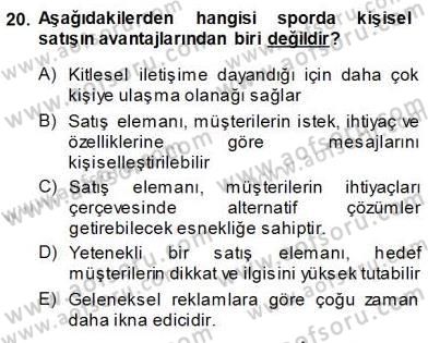 Spor Tesis İşletmesi ve Saha Malzeme Bilgisi Dersi Ara Sınavı Deneme Sınav Soruları 20. Soru