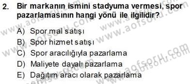 Spor Tesis İşletmesi ve Saha Malzeme Bilgisi Dersi 2014 - 2015 Yılı (Vize) Ara Sınav Soruları 2. Soru