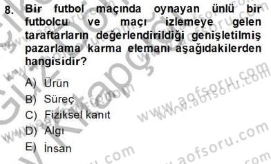 Spor Tesis İşletmesi ve Saha Malzeme Bilgisi Dersi Ara Sınavı Deneme Sınav Soruları 8. Soru