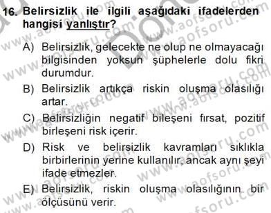 Spor Tesis İşletmesi ve Saha Malzeme Bilgisi Dersi 2014 - 2015 Yılı (Final) Dönem Sonu Sınav Soruları 16. Soru