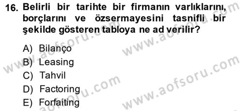Spor Tesis İşletmesi ve Saha Malzeme Bilgisi Dersi 2014 - 2015 Yılı Tek Ders Sınav Soruları 16. Soru
