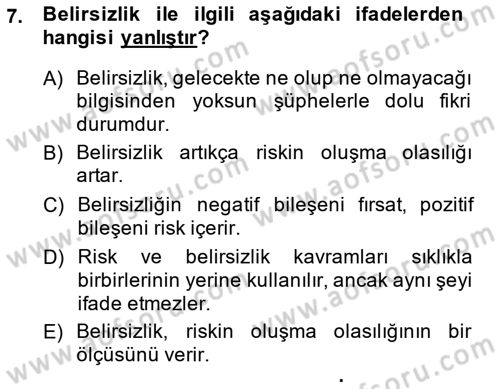 Spor Tesis İşletmesi ve Saha Malzeme Bilgisi Dersi 2014 - 2015 Yılı Tek Ders Sınav Soruları 7. Soru
