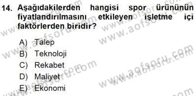 Spor Tesis İşletmesi ve Saha Malzeme Bilgisi Dersi Ara Sınavı Deneme Sınav Soruları 14. Soru