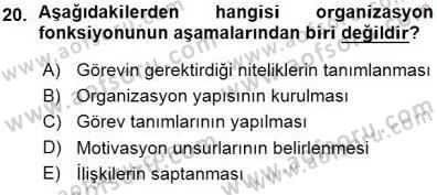 Spor Tesis İşletmesi ve Saha Malzeme Bilgisi Dersi 2015 - 2016 Yılı (Vize) Ara Sınav Soruları 20. Soru