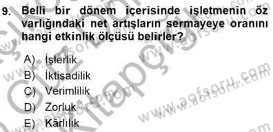 Spor Tesis İşletmesi ve Saha Malzeme Bilgisi Dersi 2015 - 2016 Yılı (Vize) Ara Sınav Soruları 9. Soru