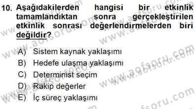 Spor Tesis İşletmesi ve Saha Malzeme Bilgisi Dersi 2015 - 2016 Yılı (Final) Dönem Sonu Sınav Soruları 10. Soru