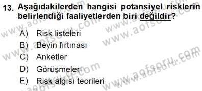 Spor Tesis İşletmesi ve Saha Malzeme Bilgisi Dersi 2015 - 2016 Yılı (Final) Dönem Sonu Sınav Soruları 13. Soru