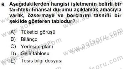 Spor Tesis İşletmesi ve Saha Malzeme Bilgisi Dersi 2015 - 2016 Yılı (Final) Dönem Sonu Sınav Soruları 6. Soru