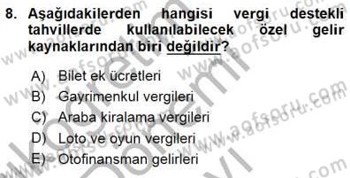 Spor Tesis İşletmesi ve Saha Malzeme Bilgisi Dersi 2015 - 2016 Yılı (Final) Dönem Sonu Sınav Soruları 8. Soru