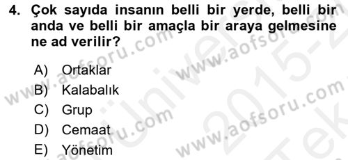 Spor Tesis İşletmesi ve Saha Malzeme Bilgisi Dersi 2015 - 2016 Yılı Tek Ders Sınav Soruları 4. Soru
