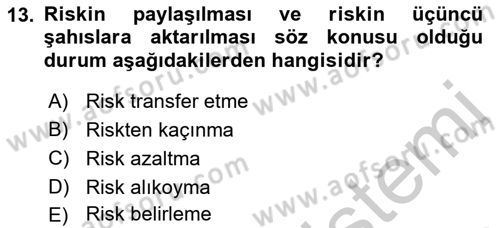 Spor Tesis İşletmesi ve Saha Malzeme Bilgisi Dersi 2016 - 2017 Yılı 3 Ders Sınav Soruları 13. Soru