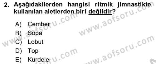 Spor Tesis İşletmesi ve Saha Malzeme Bilgisi Dersi 2016 - 2017 Yılı 3 Ders Sınav Soruları 2. Soru