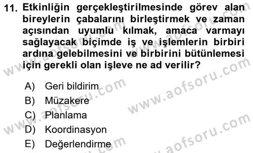 Spor Tesis İşletmesi ve Saha Malzeme Bilgisi Dersi 2017 - 2018 Yılı 3 Ders Sınav Soruları 11. Soru