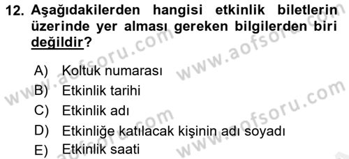 Spor Tesis İşletmesi ve Saha Malzeme Bilgisi Dersi 2017 - 2018 Yılı 3 Ders Sınav Soruları 12. Soru
