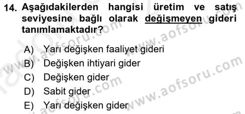 Spor Tesis İşletmesi ve Saha Malzeme Bilgisi Dersi 2017 - 2018 Yılı 3 Ders Sınav Soruları 14. Soru