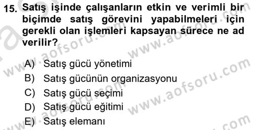 Spor Tesis İşletmesi ve Saha Malzeme Bilgisi Dersi 2017 - 2018 Yılı (Vize) Ara Sınav Soruları 15. Soru