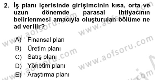Spor Tesis İşletmesi ve Saha Malzeme Bilgisi Dersi 2017 - 2018 Yılı (Vize) Ara Sınav Soruları 2. Soru