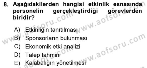 Spor Tesis İşletmesi ve Saha Malzeme Bilgisi Dersi 2017 - 2018 Yılı (Final) Dönem Sonu Sınav Soruları 8. Soru