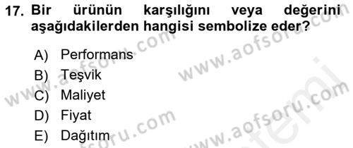 Spor Tesis İşletmesi ve Saha Malzeme Bilgisi Dersi Ara Sınavı Deneme Sınav Soruları 17. Soru