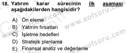 Spor Tesis İşletmesi ve Saha Malzeme Bilgisi Dersi 2018 - 2019 Yılı (Final) Dönem Sonu Sınav Soruları 18. Soru