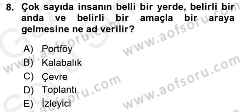 Spor Tesis İşletmesi ve Saha Malzeme Bilgisi Dersi 2018 - 2019 Yılı (Final) Dönem Sonu Sınav Soruları 8. Soru