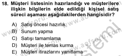 Spor Tesis İşletmesi ve Saha Malzeme Bilgisi Dersi 2018 - 2019 Yılı Yaz Okulu Sınav Soruları 18. Soru