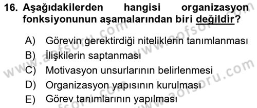 Spor Tesis İşletmesi ve Saha Malzeme Bilgisi Dersi 2019 - 2020 Yılı (Vize) Ara Sınav Soruları 16. Soru