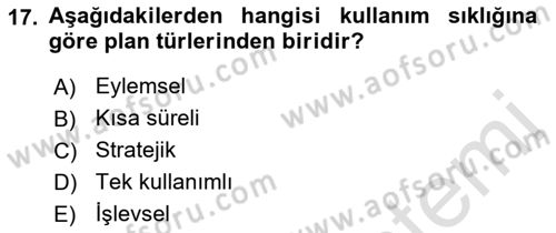 Spor Tesis İşletmesi ve Saha Malzeme Bilgisi Dersi 2019 - 2020 Yılı (Vize) Ara Sınav Soruları 17. Soru