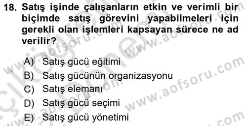 Spor Tesis İşletmesi ve Saha Malzeme Bilgisi Dersi 2019 - 2020 Yılı (Vize) Ara Sınav Soruları 18. Soru