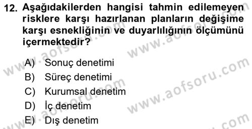 Spor Tesis İşletmesi ve Saha Malzeme Bilgisi Dersi 2019 - 2020 Yılı (Final) Dönem Sonu Sınav Soruları 12. Soru