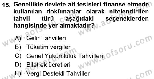 Spor Tesis İşletmesi ve Saha Malzeme Bilgisi Dersi 2020 - 2021 Yılı Yaz Okulu Sınav Soruları 15. Soru