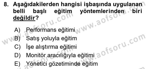Spor Tesis İşletmesi ve Saha Malzeme Bilgisi Dersi 2020 - 2021 Yılı Yaz Okulu Sınav Soruları 8. Soru
