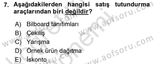 Spor Tesis İşletmesi ve Saha Malzeme Bilgisi Dersi 2021 - 2022 Yılı (Vize) Ara Sınav Soruları 7. Soru