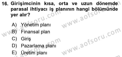 Spor Tesis İşletmesi ve Saha Malzeme Bilgisi Dersi 2021 - 2022 Yılı (Final) Dönem Sonu Sınav Soruları 16. Soru