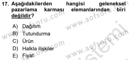 Spor Tesis İşletmesi ve Saha Malzeme Bilgisi Dersi 2022 - 2023 Yılı (Final) Dönem Sonu Sınav Soruları 17. Soru