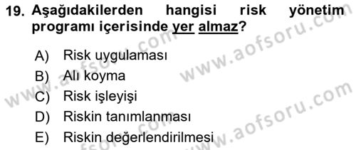 Spor Tesis İşletmesi ve Saha Malzeme Bilgisi Dersi 2022 - 2023 Yılı Yaz Okulu Sınav Soruları 19. Soru
