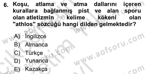 Spor Tesis İşletmesi ve Saha Malzeme Bilgisi Dersi 2022 - 2023 Yılı Yaz Okulu Sınav Soruları 6. Soru