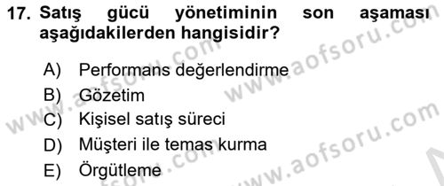 Spor Tesis İşletmesi ve Saha Malzeme Bilgisi Dersi Ara Sınavı Deneme Sınav Soruları 17. Soru