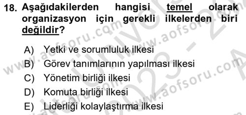 Spor Tesis İşletmesi ve Saha Malzeme Bilgisi Dersi Ara Sınavı Deneme Sınav Soruları 18. Soru