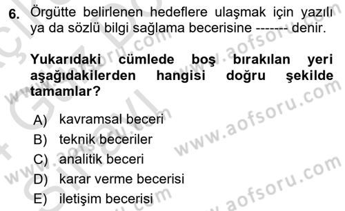 Spor Tesis İşletmesi ve Saha Malzeme Bilgisi Dersi 2023 - 2024 Yılı (Vize) Ara Sınav Soruları 6. Soru