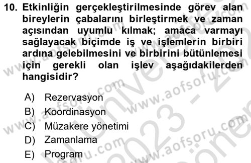Spor Tesis İşletmesi ve Saha Malzeme Bilgisi Dersi 2023 - 2024 Yılı (Final) Dönem Sonu Sınav Soruları 10. Soru
