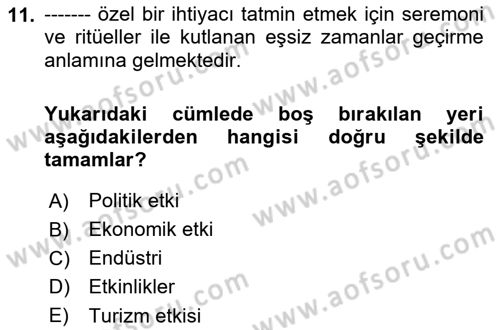 Spor Tesis İşletmesi ve Saha Malzeme Bilgisi Dersi 2023 - 2024 Yılı Yaz Okulu Sınav Soruları 11. Soru