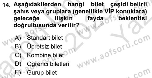 Spor Tesis İşletmesi ve Saha Malzeme Bilgisi Dersi 2023 - 2024 Yılı Yaz Okulu Sınav Soruları 14. Soru