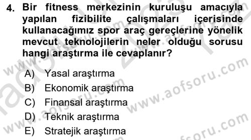 Spor Tesis İşletmesi ve Saha Malzeme Bilgisi Dersi 2023 - 2024 Yılı Yaz Okulu Sınav Soruları 4. Soru