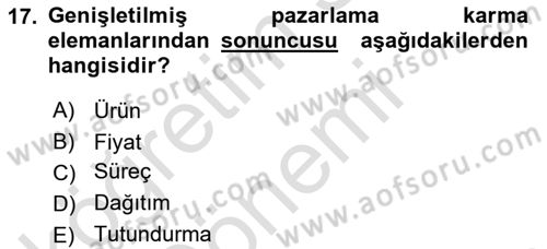 Spor Tesis İşletmesi ve Saha Malzeme Bilgisi Dersi Ara Sınavı Deneme Sınav Soruları 17. Soru