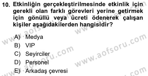 Spor Tesis İşletmesi ve Saha Malzeme Bilgisi Dersi 2024 - 2025 Yılı (Final) Dönem Sonu Sınav Soruları 10. Soru