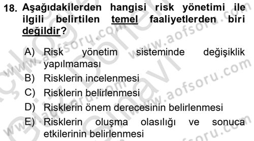 Spor Tesis İşletmesi ve Saha Malzeme Bilgisi Dersi 2024 - 2025 Yılı (Final) Dönem Sonu Sınav Soruları 18. Soru