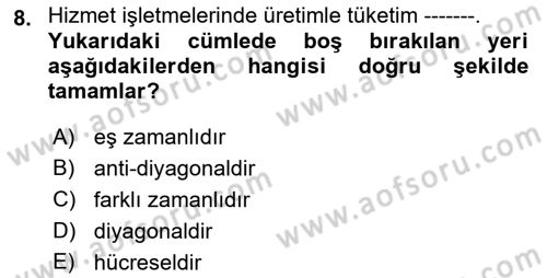 Spor Tesisi İşletmeciliği ve Saha Malzeme Bilgisi Dersi 2022 - 2023 Yılı (Vize) Ara Sınavı 8. Soru